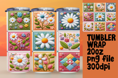 High-Quality Tumbler PNG , Patchwork Product Image 1