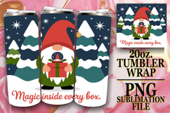 Joyful nights 20oz tumbler wrap, Holiday Gnome Product Image 1