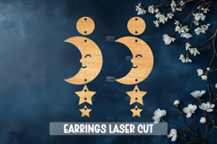 24 Celestial Style Laser Cut Earrings SVG File Product Image 12