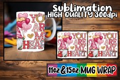 Enchanted reflections 11oz 15oz sublimation wrap, Valenines Product Image 1