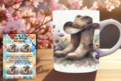 Dazzling 15oz Mug Wrap Png Artwork , Western Product Image 1