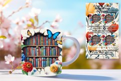 Elegant 15oz Mug Wrap Png Artwork , Books Product Image 1