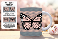 Fun 15oz Mug Wrap Png Artwork , Butterfly Product Image 1