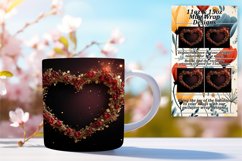 Love-Infused Heart Mug Wrap for Special Occasions Product Image 1