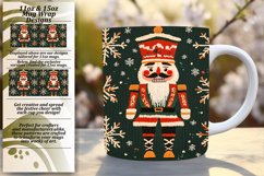 Whimsical 11oz Mug Wrap Png Design , Holiday Product Image 1