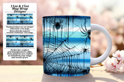 Stylish 11oz Mug Wrap Png Design , Halloween Product Image 1