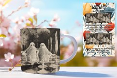 Halloween Ghost Art Mug Wrap Sublimation 11oz 15oz Product Image 1