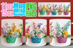 Festive Easter 3D Mug Wrap - 11oz 15oz, Vibrant Celebration Product Image 1