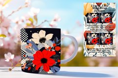 Sublime Flower Pattern Mug Wrap - 11oz/15oz Product Image 1