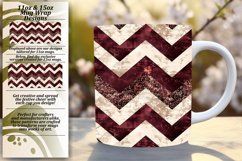 Shimmering Glitter Stripe 11oz/15oz Mug Wrap Art Product Image 1