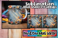 Meadow Bloom: 3D Floral Mug Wrap 15oz Product Image 1
