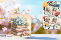 Serene 11oz Mug Wrap Png Design , Books Product Image 1