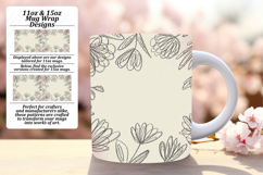 Radiant 11oz Mug Wrap Png Artwork , Flowers Product Image 1