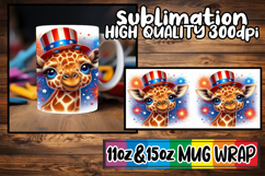 Refreshing spirit 11oz 15oz mug wrap, USA Animals Product Image 1