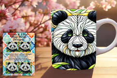 Vivid 15oz Mug Wrap Png Template , Animals Product Image 1