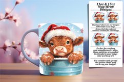 Stylish 11oz Mug Wrap Png Design , Christmas Product Image 1