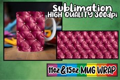 Minimalist 3D Quilted Mug Wrap Sublimation Product Image 1