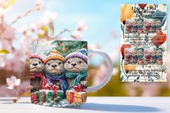 Quirky 11oz Mug Wrap Png Artwork , Cute Xmas Product Image 1