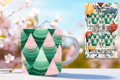 Classic Christmas Tree Mug Wrap Design Product Image 1