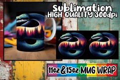 Amazing vibes sublimation 11oz 15oz mug wrap, Animals Art Product Image 1