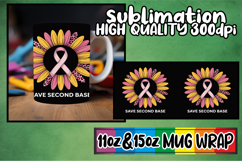 Enchanted evenings 11oz 15oz sublimation wrap, Breast Cancer Product Image 1