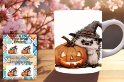 Pumpkin Animal Mug 11oz/15oz Wrap PNG Product Image 1
