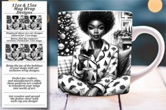 Warm and Cozy African American Christmas Mug Wrap Product Image 1