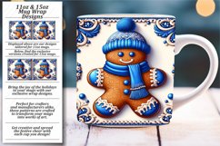 Vibrant Festivities: 3D Christmas Mug Wrap Splendor Product Image 1