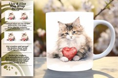 Watercolor Love Letters: Mug Wrap Sublimation for Valentines Product Image 1