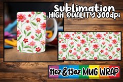 Sublimated 3D Flower Elegance Wrap - 11oz/15oz Mug Product Image 1