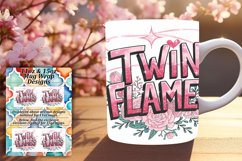 Elegant 11oz Mug Wrap Png Design , Valentines Product Image 1