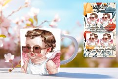 Beautiful 15oz Mug Wrap Png Design , Cupid Product Image 1
