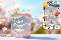 Modern 11oz Mug Wrap Png Template , Christian Product Image 1