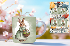Joyful 11oz Mug Wrap Png Artwork , Easter Bunny Product Image 1