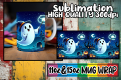 Blissful adventures 11oz 15oz sublimation wrap, Ghost Product Image 1