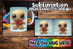 3D Christmas Characters Holiday Mug Wrap 11oz 15oz Product Image 1