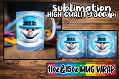 Holiday Spirit Snowman Mug Wrap - Cozy Art Product Image 1