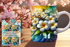 EYE-CATCHING 11oz Mug Wrap PNG , Flowers Product Image 1