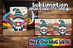 Cozy mornings 11oz 15oz sublimation wrap, Gnomes Product Image 1