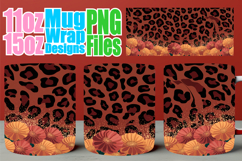 Blissful memories 11oz 15oz mug wrap, Leopard Prints Product Image 1