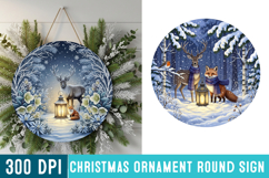 Christmas, Ornament, Round Sign Christmas ornament png Product Image 1