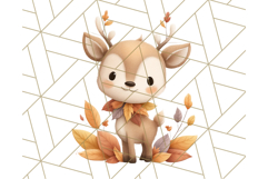 Woodland Autumn Critters PNG Clipart, Cute Fall Animals Product Image 4