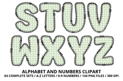 Easter Day Alphabet PNG - Letters &amp; Numbers Clipart 300 DPI Product Image 4