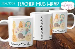 Music teacher mug Wrap sublimation PNG, 11oz 15oz mug Product Image 3