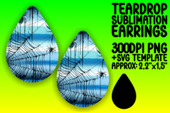 Sleek Teardrop Design for Earrings , Halloween Product Image 1