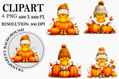 Whimsical Autumn Farm Clipart Watercolor PNG Product Image 1