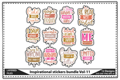 The Mega Sticker 500 Design Bundle, Printable Sticker Bundle Product Image 11