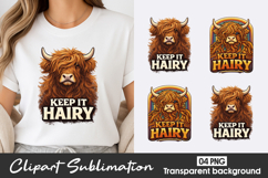 Keep It Hairy Clipart PNG Product Image 1