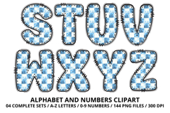 Blue Teddy Bear Alphabet PNG - Letters &amp; Numbers Clipart Product Image 4