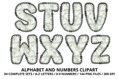 Safari Alphabet PNG - Letters &amp; Numbers Clipart 300 DPI Product Image 4